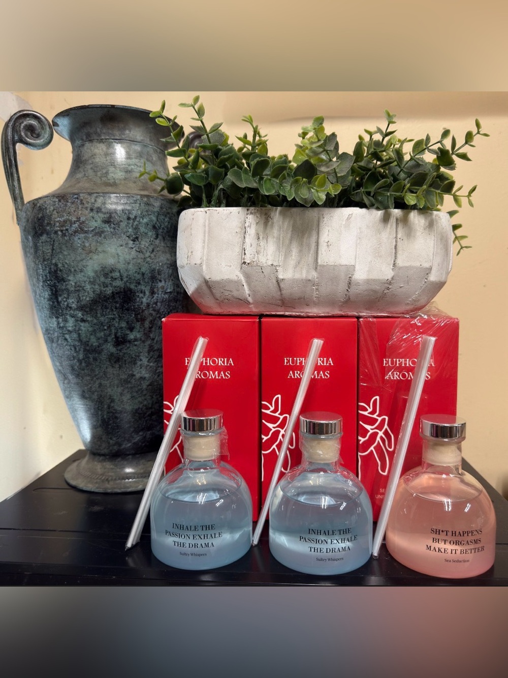 LOT OF 3 Euphoria Aromas Reed Diffusers